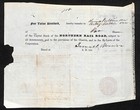 1846 Boston Ma Northern Railroad Stock Certificate Low No  91 For 8 Shares