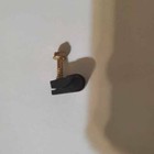 Bag Of Coax Single Screw Clips Black Gold Rg6 Cable New 100 Qty