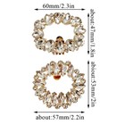 Bridal Shoes Decorations Crystal Diamond Shoes Buckles Rhinestone Shoe Clips  
