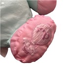 Vintage 1986 Fisher Price Puffalump Bunny Rabbit Mint Green Pink 8022 Lace 10 