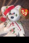 Ty Beanie Baby - 1998 Holiday Teddy With Swing Tags  8 5 Inch 