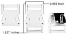 50 -country Brook Design   3 4in Metal Convex Non Adjustable Side Release Buckles
