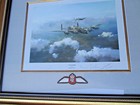 Wwii Basil Jackson Signed Vc Recipient Lancaster By Robert Taylor Framed Print