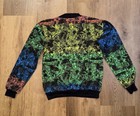 Nos Vtg 80s 90s Neon Sweatshirt Crew Neck Shirt Skate Surf All Over Youth Large