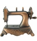 Sewing Machine Bronze Die Cast Metal Collectible Pencil Sharpener New   Box