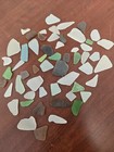 Genuine Surf-tumbled Sea Glass Beautiful Beach Seaglass Lot Of 56 Pieces           