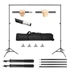 10 Ft Photo Video Studio Adjustable Backdrop Support System Kit With Carry Bag