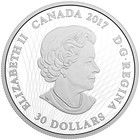2017 Canada  30 Animals In The Moonlight  Lynx - Pure Silver Coin