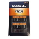 Duracell Coppertop 9v Alkaline Batteries 9 Volt - 8 Pack X 2 New Sealed