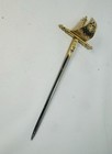 Toledo Mini Brass Metal Sword Letter Opener 8  Ornate Hilt