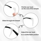 20 Pcs Soft Silicone Anti   slip Ear Hooks Holders For Adults Sports Eyeglasses