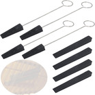 Rubber Piano Tuning Mute  Professional Piano Tuning Tools Kit  8pcs Black Pia   