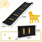 Coziwow Portable Folding Dog Ramps For Car Suv Truck Pet Ramp Steps Ladder Black