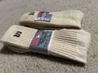 Vintage Wilson Golf   Casual Tennis White Socks Men s Size 10-13 New Nwt 2 Pair