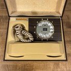 Vintage Deco-tel Rotary Telephone Faux Wood Box Western Electric - Untested