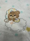 Morgan Inc Sleepy Teddy Bear Fitted Crib Sheet Baby Nursery Bedding 1985