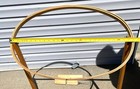 Vintage Large Oval Wooden Hoop Quilting Embroidery On Tilting Stand 27  X 18 