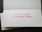 Vintage Unused Xmas Greeting Card Cute Elves In Santa Hats Greetings From All