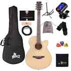 Winzz Af100lc 40  Acoustic electric Cutaway Guitar  6 Colors  Free Shipping 
