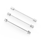 Men s Shirt Collar Bars Pins Clips Set - Silver   Gold Tone  3 Pcs  Business Gif