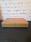 Vtg Faux Wood Audio Cassette Tape Holder 2 Drawer  40  Storage Case 