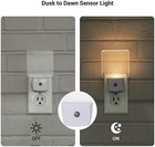 Dewenwils 4 Pack Plug-in Led Night Light With Light Sensor Nightlight Hallway 