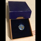Org Vintage Grumman Aviation 10 Yr Employee Jeweled 10k Gold Tie Tack Pin Unused