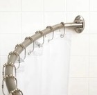 Seasons   Adjustable Curved Shower Rod  Satin Nickel 56   -72    249431 New In Box