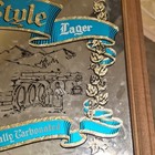 Heileman s Old Style Lager Breweriana Mirror 1981 Blue Gold