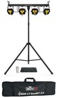 2 Chauvet Dj 4bar Lt Quadbt Ils Bluetooth Light Kits tripods bags footswitches