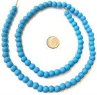 Amazing Vintage Turquoise Blue 8mm Padre Czech Bohemain African Trade Beads