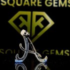 Pave Initial Moissanite Charms A To Z Any Alphabet Letter  925 Sterling Silver