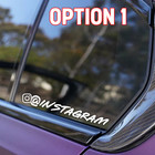  2  Custom Personalized Instagram   Handle Username  pair  Vinyl Decal Sticker
