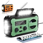Emergency Radio Hand Crank Solar Radio Ipx3 Fm Am Weather Radio Power Bank Torch