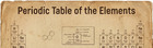 Rare Vintage Style Periodic Table Of The Elements - Digital Drawing Art Vtg 1800