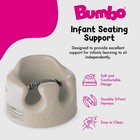 Bumbo Infant Floor Seat Baby Sit Up Chair With Adjustable Safety Harness  Taupe