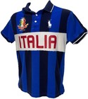 Ralph Lauren Polo Shirt Prlfc Sz M Italia  10 Blue Custom Slim Fit Chief Keef