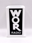 Rare Vintage Wor Radio Station Logo Promotional Pen   Pencil Holder  Nyc   Mets