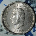 Unc El Salvador 1 Centavo 1889    c656