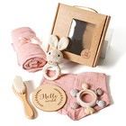  Baby Gift Set For Newborn - Baby Essential Bath Basket Gift Set With Baby 