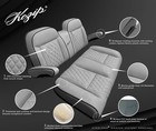  kozip  Club Car Precedent tempo Golf Cart Front Seat backrest Cushion Set Gray