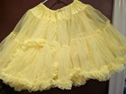 Malco Modes Fluffy Soft Yellow Petticoat Women One Size Fits Most  adjustable 