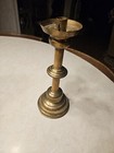 Candle Holder Church Chapel Altar Monastery Brass Gothic 12 Inch Antique