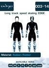 Edge Long Track Speed Skating Suit Skinsuit Rubber Speedsuit Blue