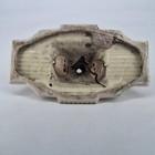 Vtg Art Deco Porcelier Porcelain 1930s Floral Ceiling Flush Light Fixture 2 Bulb