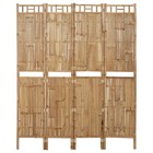 3-panel Room Divider Folding Privacy Screen Outdoor Garden Patio Bamboo Vidaxl 