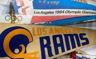 Vintage Pennant Lot Nfl Football Rams 1984 Olympics Travel Approximately 15 Pcs