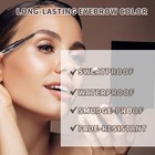 12pcs Light Brow Waterproof Eye Brow Pencils For Women  Retractable Dual-end    