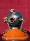 Antique Diving Helmet  Vintage Us Navy Boston Brass  Scuba Deep Mark Morse