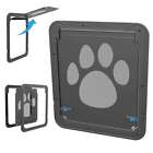 Dog Cat Magnetic Flap Screen Door Pet Puppy Magnetic Lockable Entry Gate Frame